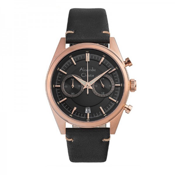 Alexandre Christie AC 6571 Rosegold Black MCLRGBA